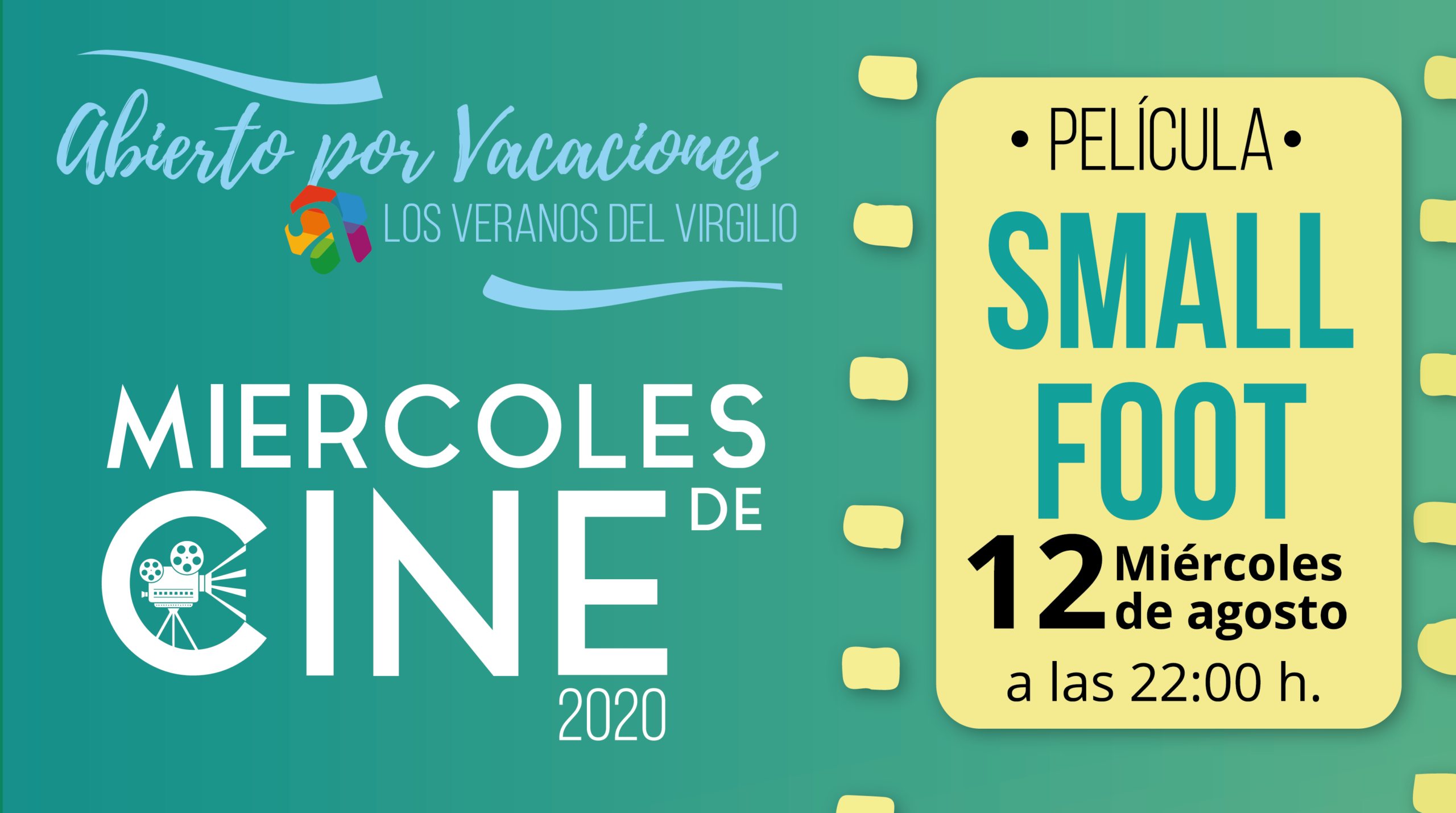 Miércoles de cine SmallFoot 12 de agosto