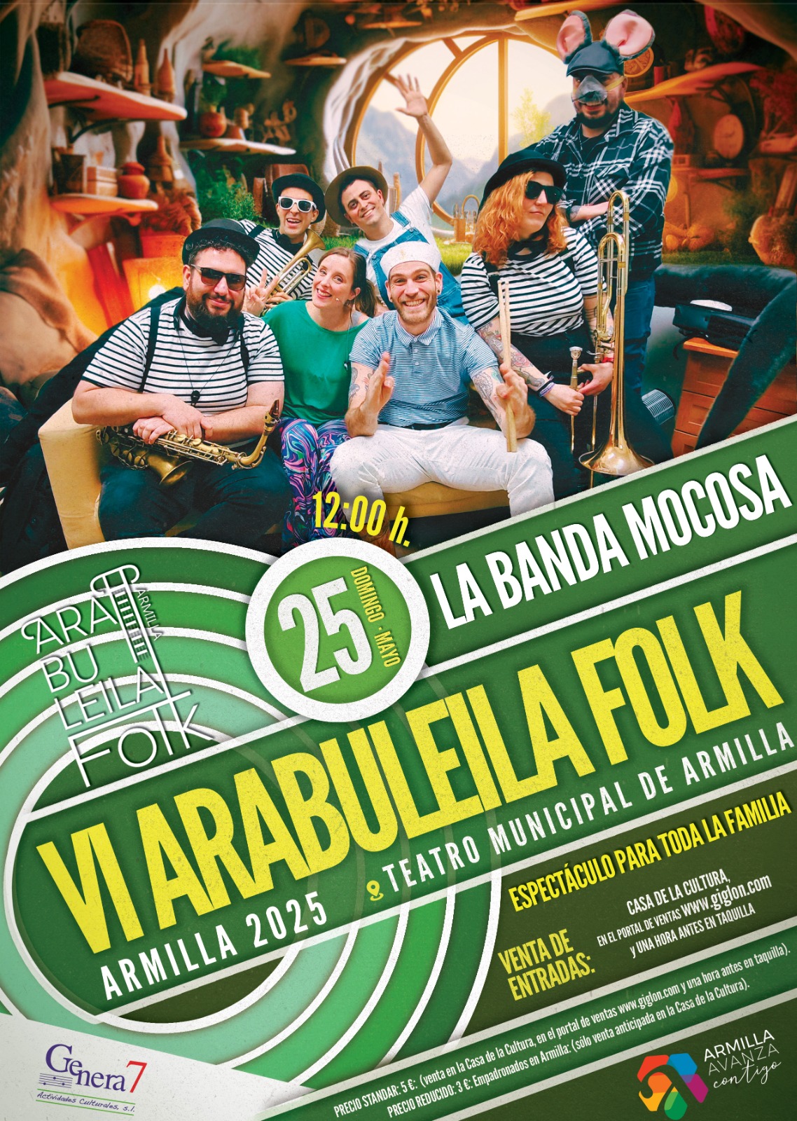 LA BANDA MOCOSA (ESPECTÁCULO FAMILIAR, VI ARABULEILA FOLK)