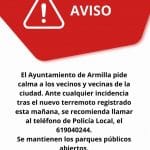 Aviso terremotos