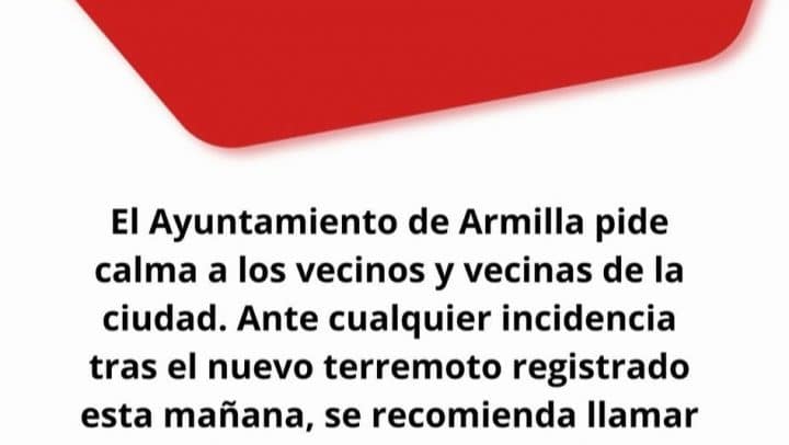 Aviso terremotos